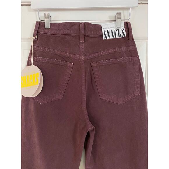 MOTHER FRENCH ROAST BROWN SNACKS HIGH WAISTED TWIZZY SKIMP JEANS - Picture 7 of 9